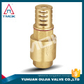 wenzhou sanitary check valve 3/8 inch high quality with full port and nicekl-plated with CW 617n material